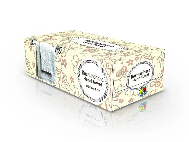 Bashundhara Hand Towel 250PcsX1Ply Box